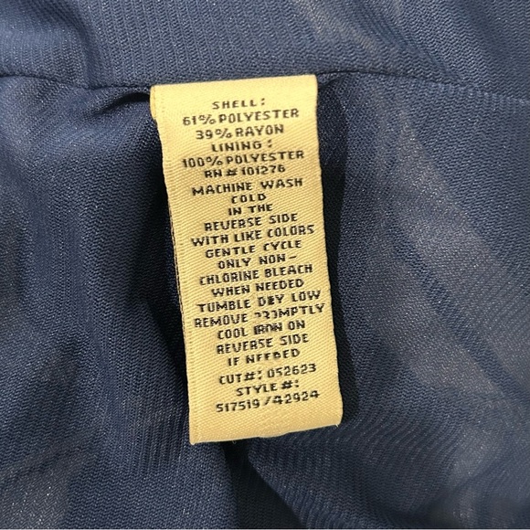 Beige By Eci Sleeveless Mini Sheath Dress Navy Blue Geometric Print Size 14 - Picture 5 of 6